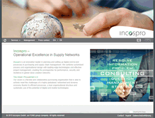 Tablet Screenshot of incospro.com
